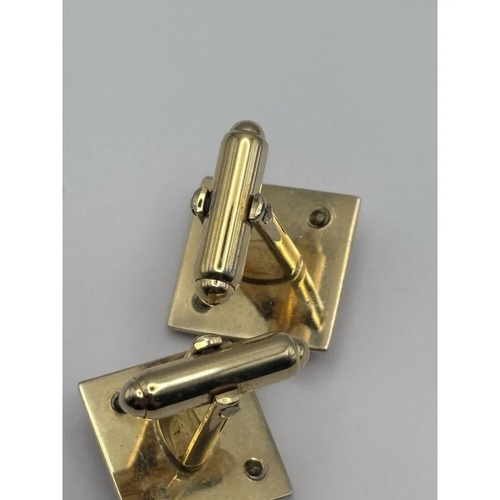 Vintage Black Hills Gold Cuff Links Anson Mid-Century